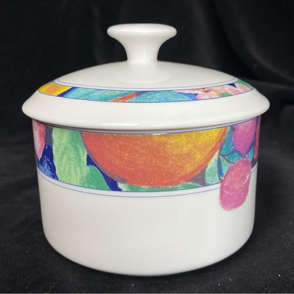 EUC, Mikasa Maxima Fine China Exotic Garden Covered Sugar Bowl - Picture 5 of 14